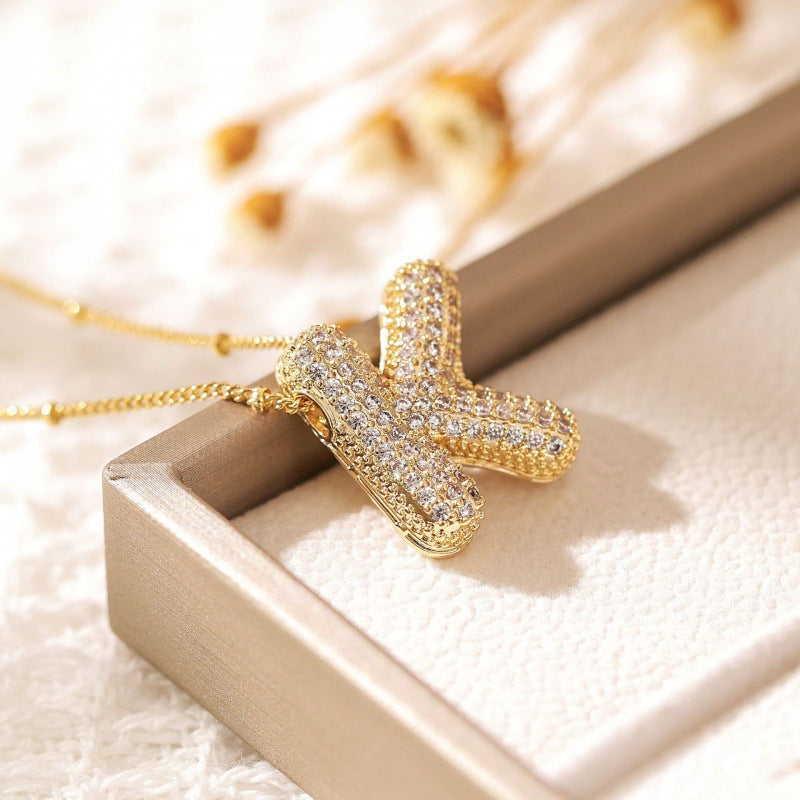 Avtoit | Alphabet-Diamond-Pendant-Necklace
