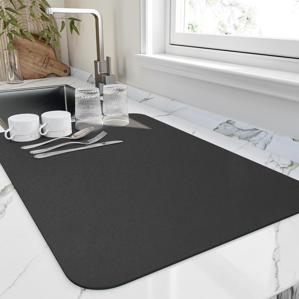 Avtoit | Quick-Dry Kitchen Draining Mat – Ultra Absorbent & Hygienic Diatomite Dish Mat