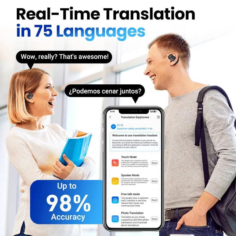 Avtoit | Wireless Bluetooth Translation Earbuds – Real-Time Language Assistance Worldwide