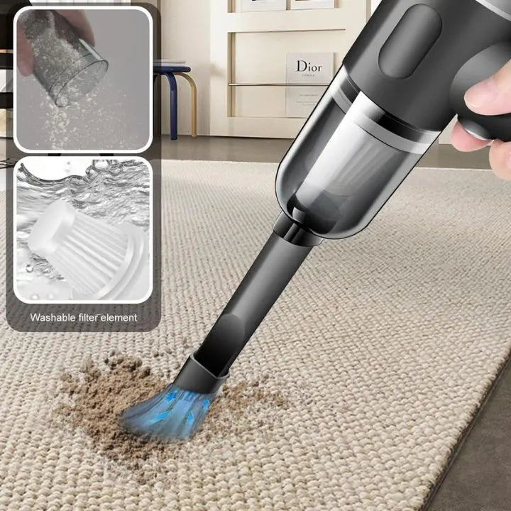 Avtoit | Wireless 3-in-1 Mini Vacuum Cleaner – Vacuuming, Blowing & Brushing in one