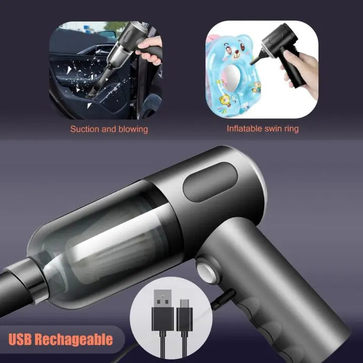 Avtoit | Wireless 3-in-1 Mini Vacuum Cleaner – Vacuuming, Blowing & Brushing in one