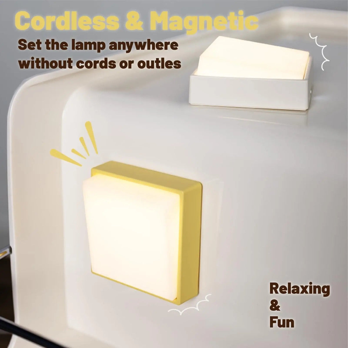 Avtoit | Wireless dimmable night light – Rechargeable with timer & magnet attachment
