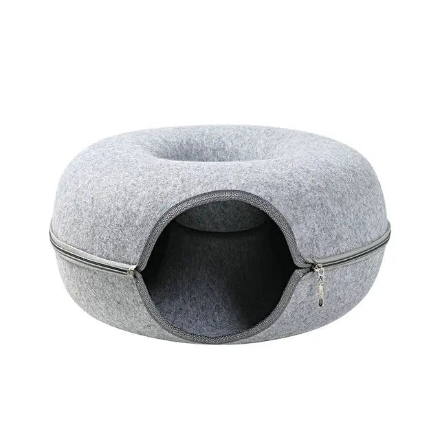 Avtoit | Cat tunnel bed made of wool felt – Play and retreat space