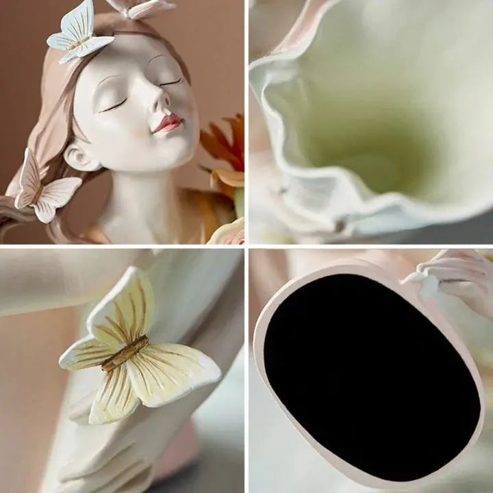 Avtoit | Ceramic vase Butterfly girl – Elegant & modern flower vase