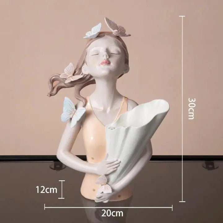 Avtoit | Ceramic vase Butterfly girl – Elegant & modern flower vase