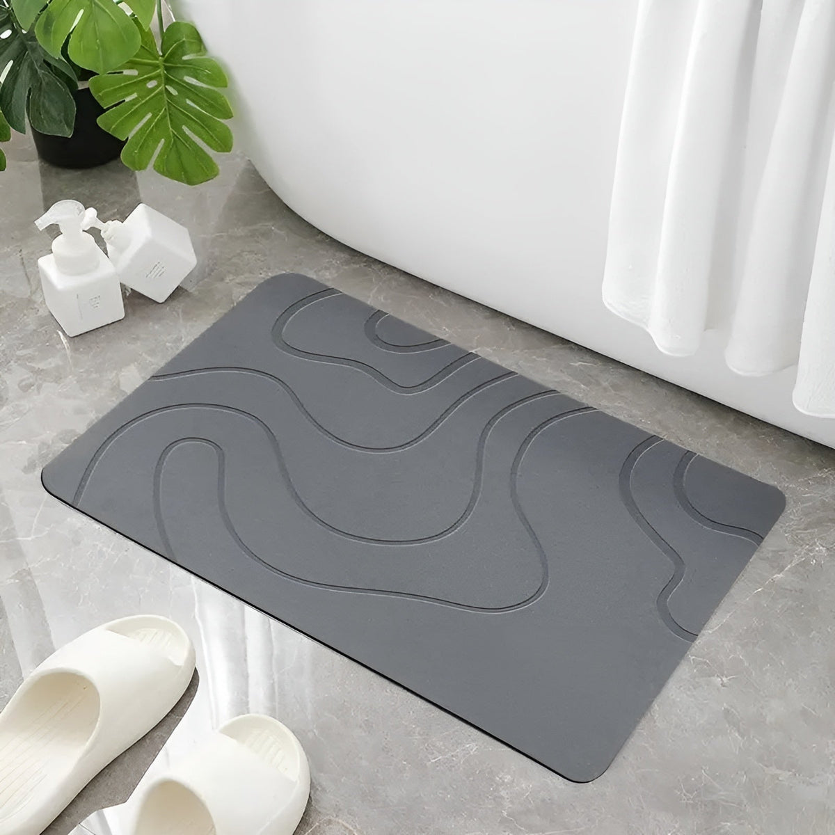 Avtoit | Diatomaceous Earth Bath Mat | Non-slip Bathroom Rug 40x60 cm
