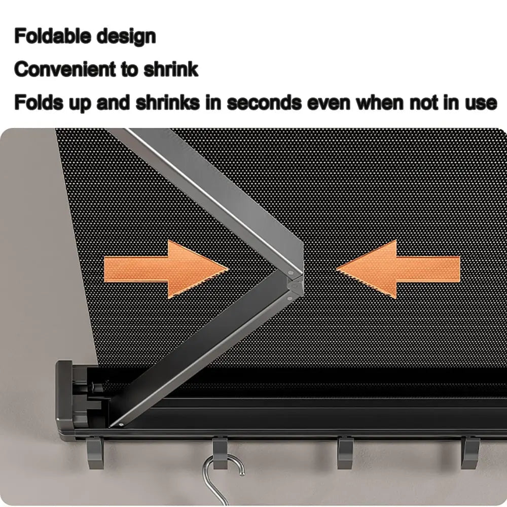 Avtoit | Foldable wall shelf for laundry – space-saving with double drying area