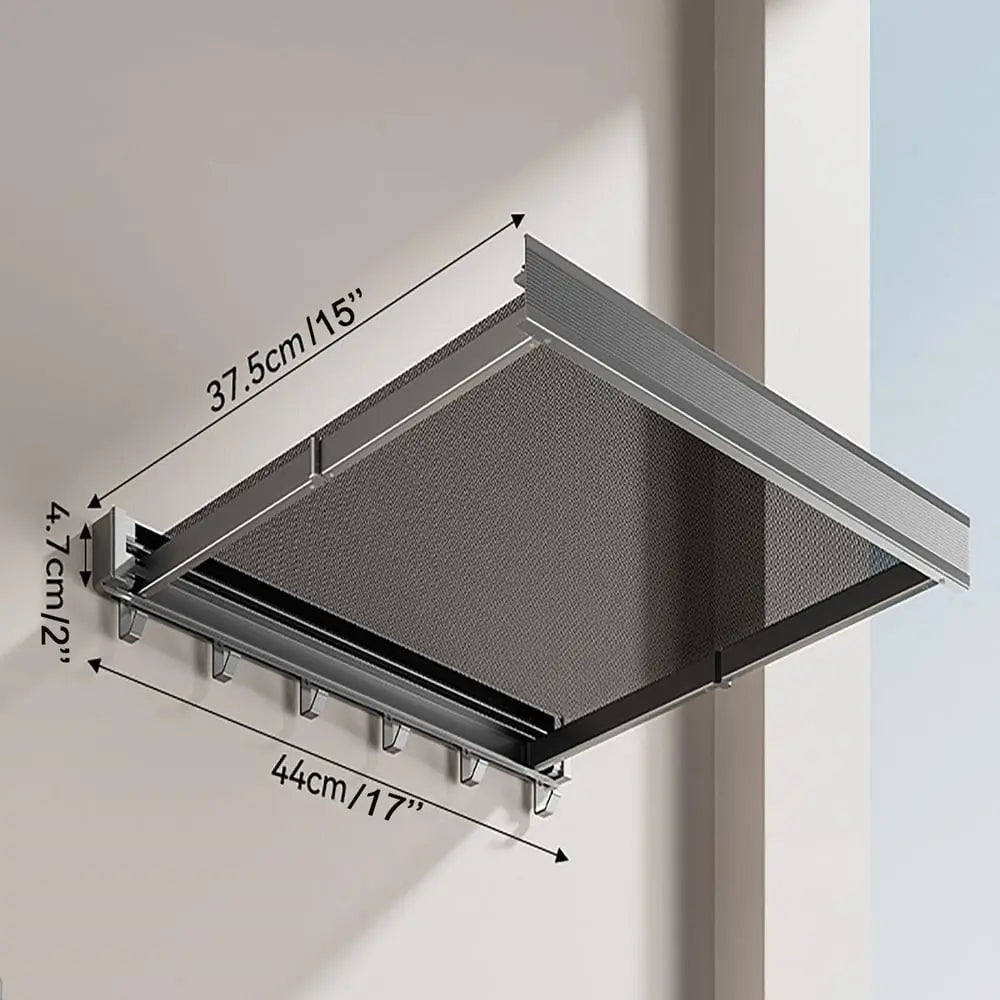 Avtoit | Foldable wall shelf for laundry – space-saving with double drying area