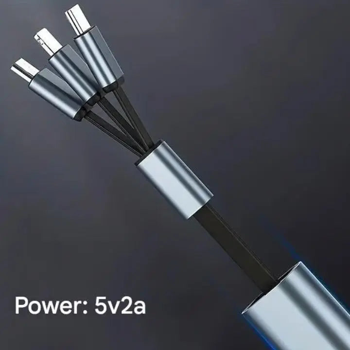 Avtoit | Compact 3-in-1 Fast Charging Cable with Lightning, Micro, and Type-C Connector