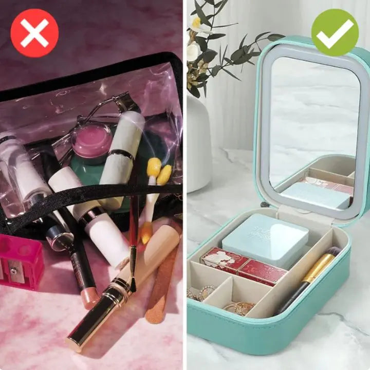 Avtoit | Cosmetic case with LED mirror – Makeup & Organize anywhere