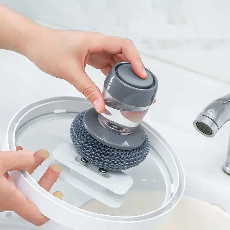 Avtoit | Kitchen cleaning brush with soap dispenser – Antibacterial and mold resistant