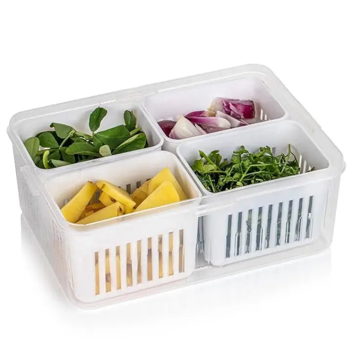 Avtoit | Refrigerator Storage Box – 4-in-1 Organizer for Food