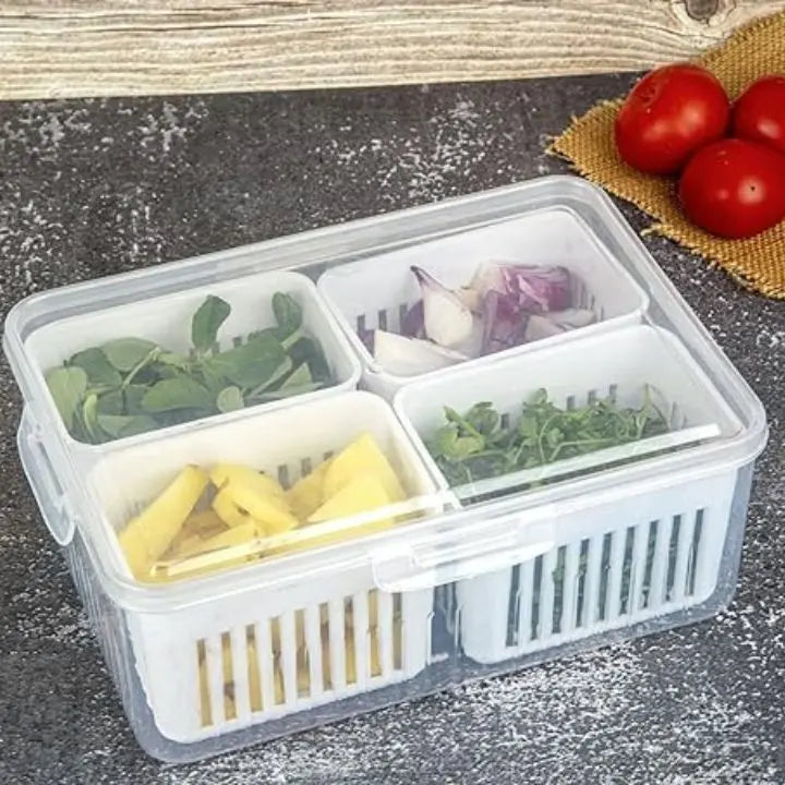 Avtoit | Refrigerator Storage Box – 4-in-1 Organizer for Food