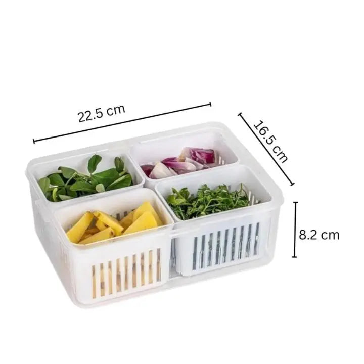 Avtoit | Refrigerator Storage Box – 4-in-1 Organizer for Food