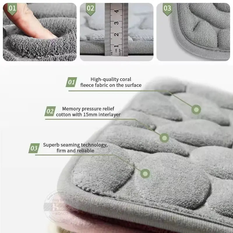 Avtoit | Cozy soft bath mat – quick water absorption & non-slip