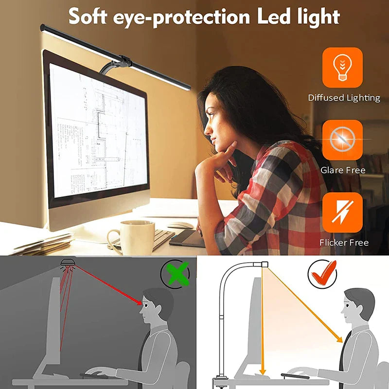 Avtoit | DeskLight - Modern Dual-Head LED Desk Lamp, Stylish Office Lighting