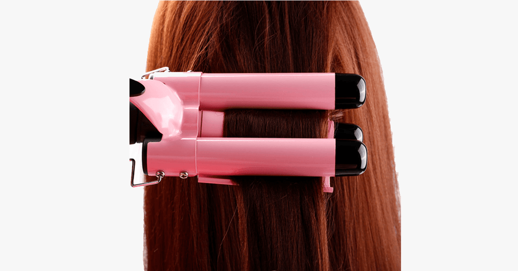 Avtoit | Salon Quality Triple Barrel Curling Iron, Perfect Quick Curls Deep Waves