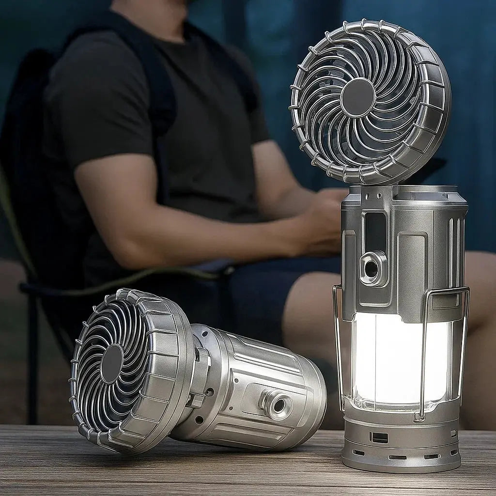 Avtoit | LED camping lamp with fan and power bank function