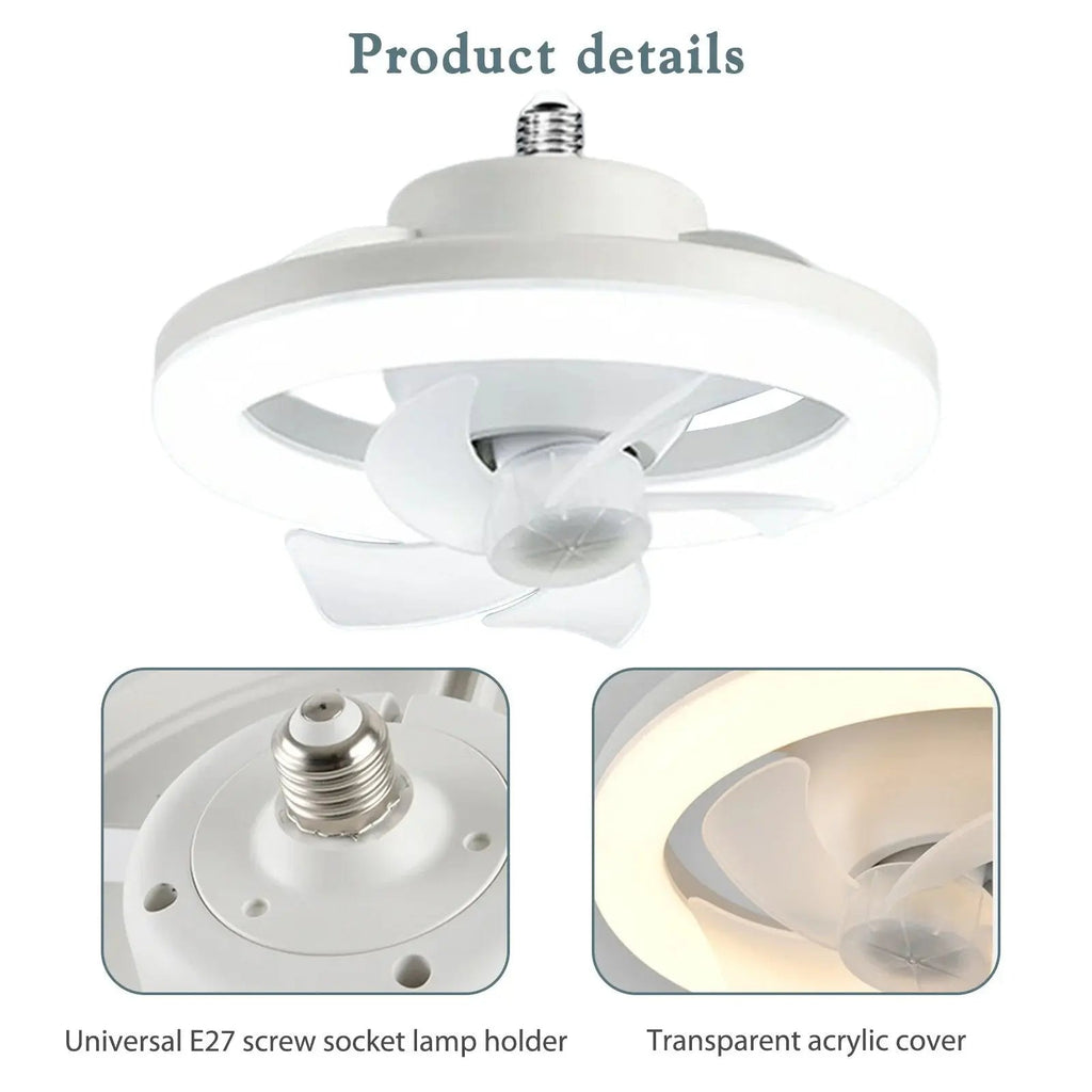 Avtoit | LED ceiling fan with remote control – Quiet & Stylish Cooling