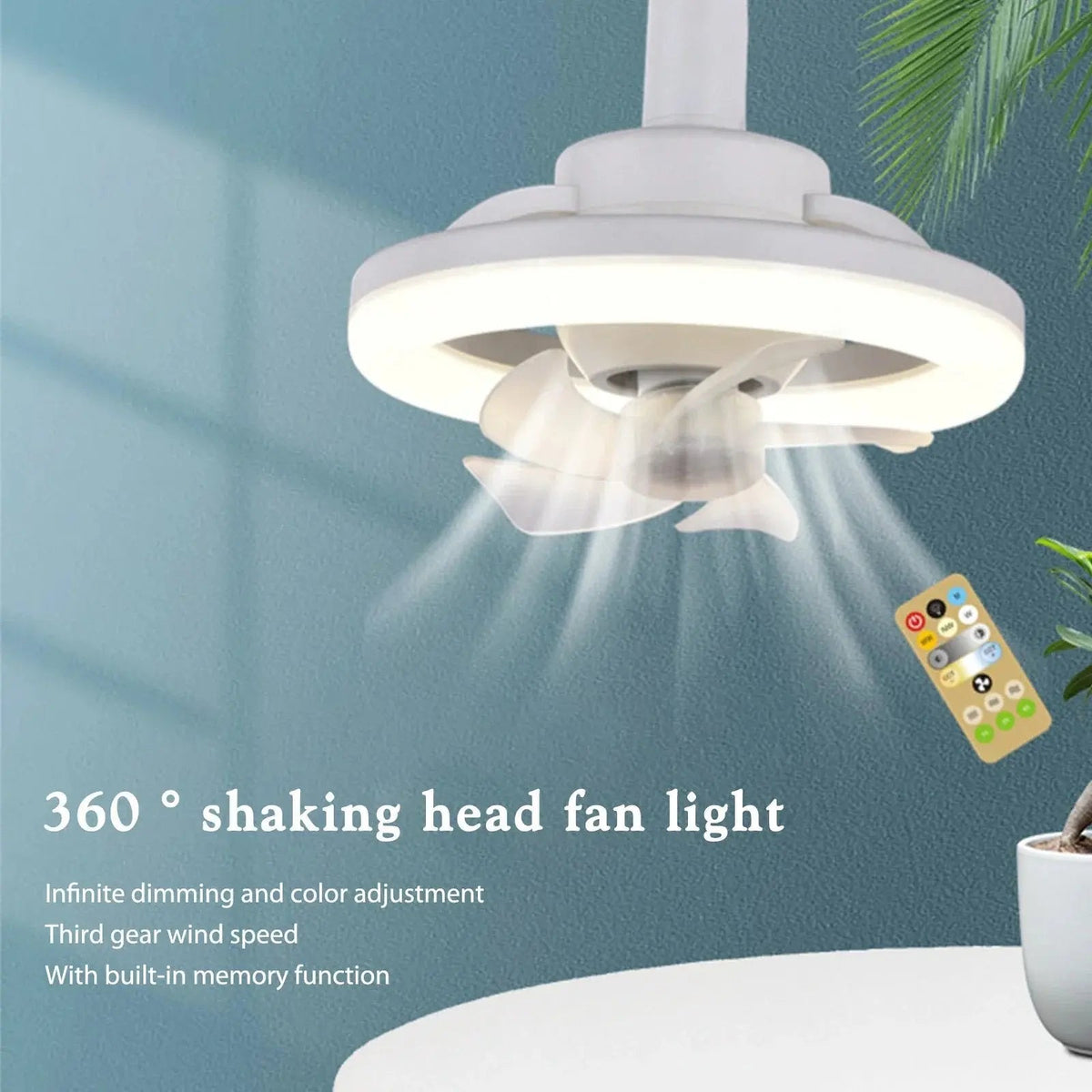 Avtoit | LED ceiling fan with remote control – Quiet & Stylish Cooling