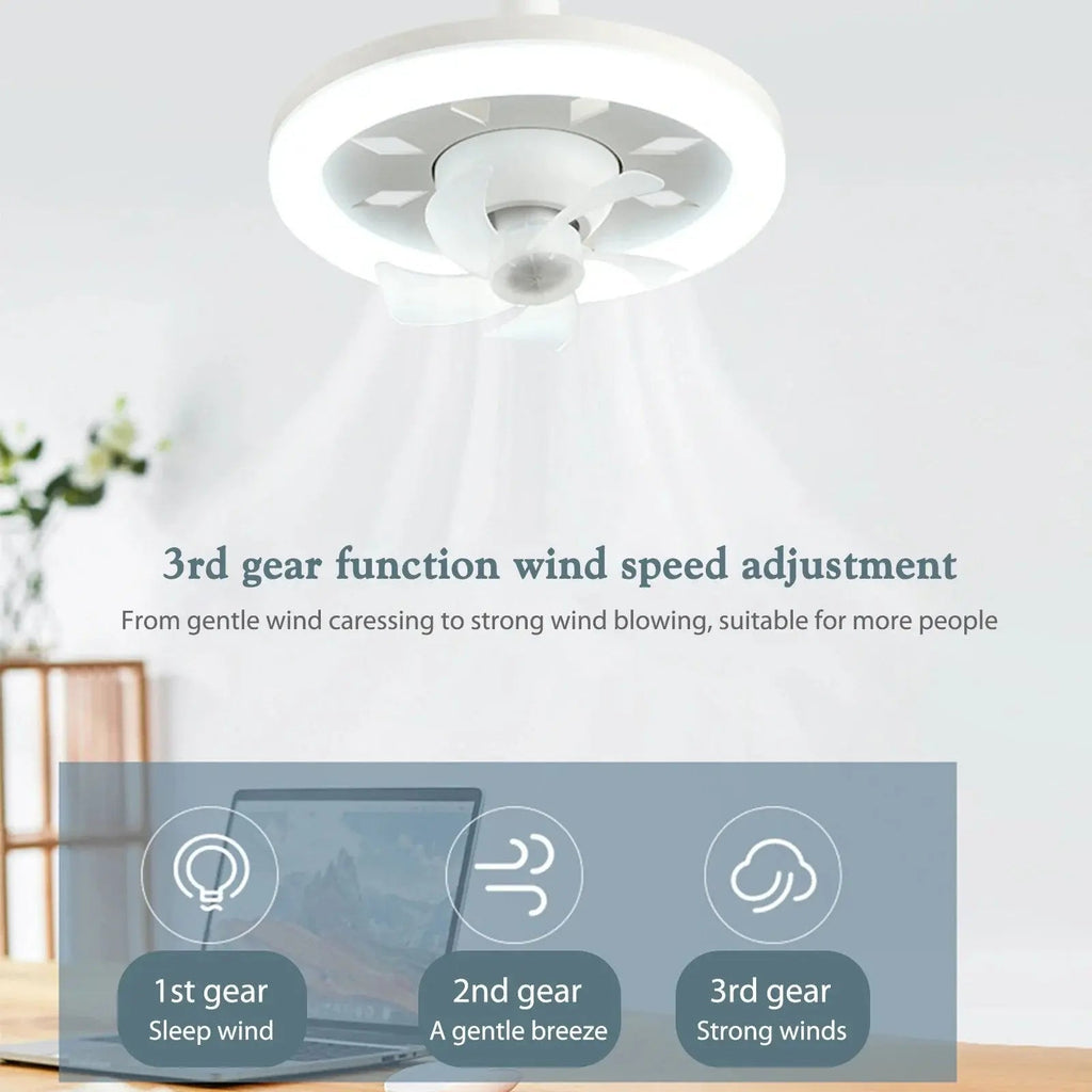 Avtoit | LED ceiling fan with remote control – Quiet & Stylish Cooling
