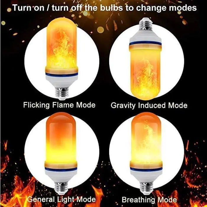 Avtoit | LED Flame Light Bulb — Realistic Flame Light with Warm Ambiance