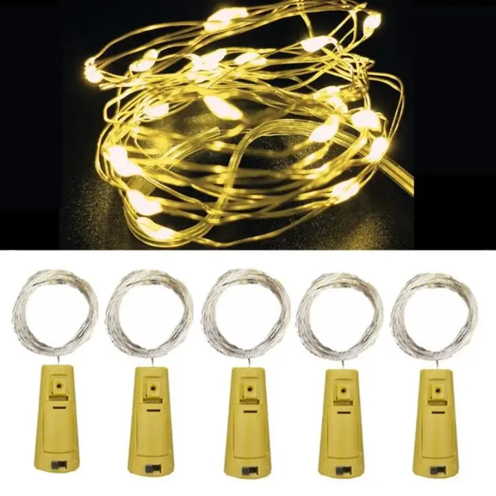 Avtoit | LED bottle lights – Magical DIY cork lighting (5 pieces)