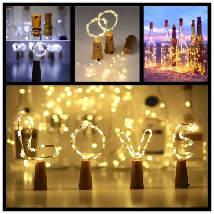 Avtoit | LED bottle lights – Magical DIY cork lighting (5 pieces)
