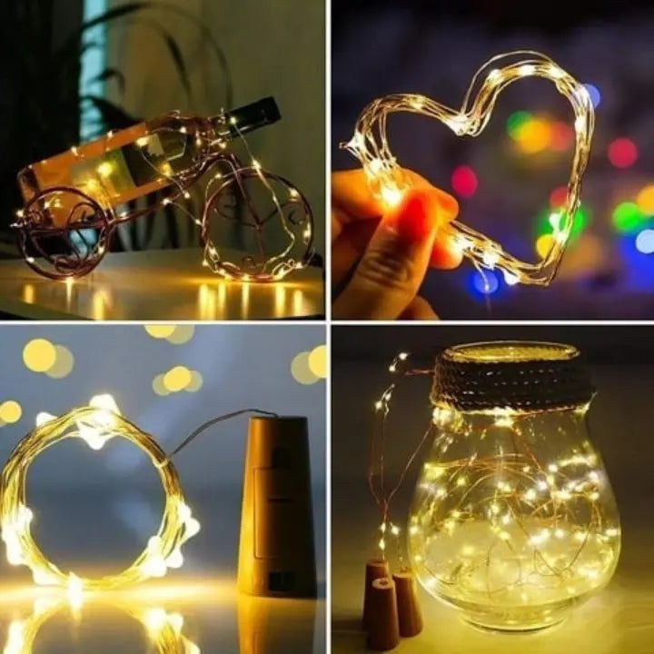 Avtoit | LED bottle lights – Magical DIY cork lighting (5 pieces)