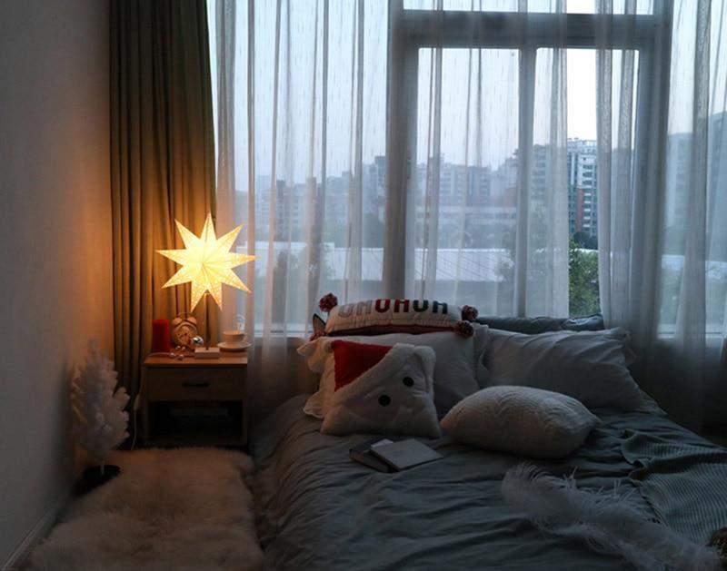 Avtoit | StellarGlow | Radiant LED Star Table Lamp – Wooden Base Ambient Light for Bedroom & Living Room Décor