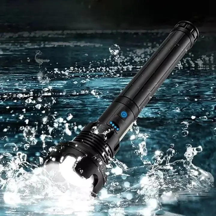 Avtoit | LED flashlight with laser – rechargeable & robust