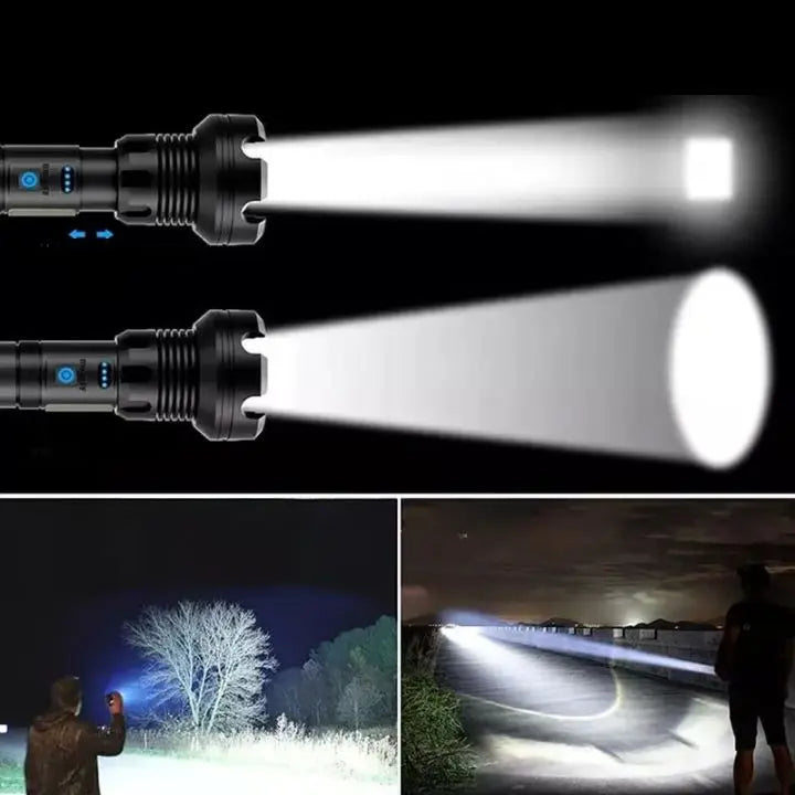 Avtoit | LED flashlight with laser – rechargeable & robust