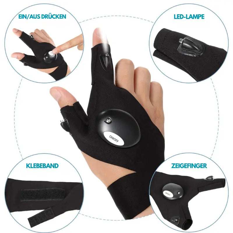 Avtoit | LED flashlight gloves