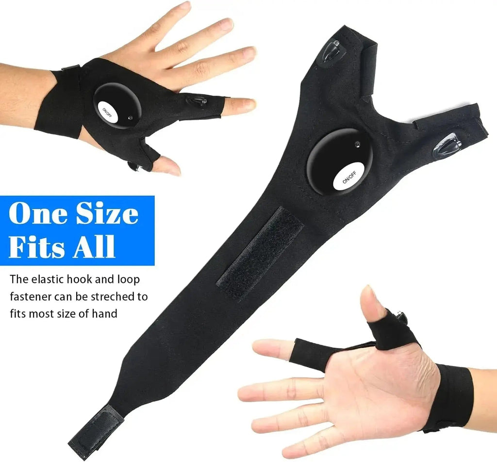 Avtoit | LED Flashlight Gloves – Hands-Free Light for Any Task