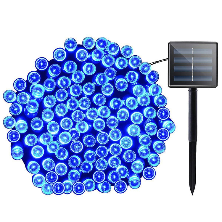Avtoit | 200 LEDs Outdoor Waterproof Christmas Festival Decoration Solar Lamps String Lights, Length: 22m (Blue)