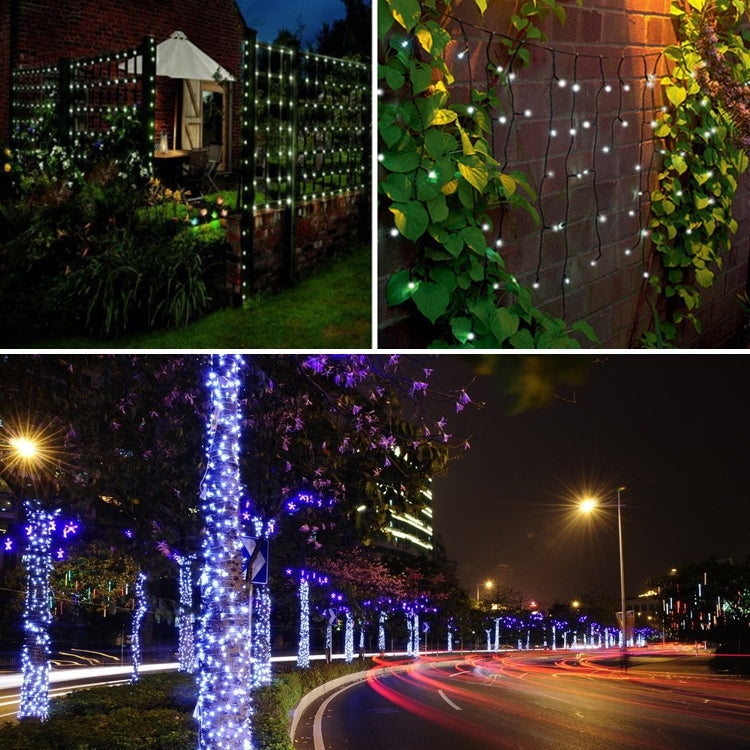 Avtoit | 200 LEDs Outdoor Waterproof Christmas Festival Decoration Solar Lamps String Lights, Length: 22m (Blue)