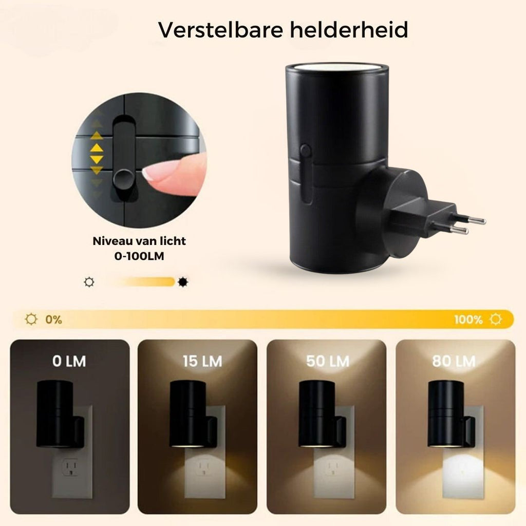 Avtoit | Alova LED Plug-In Wall Light – Dimmable Sensor Lamp for Hallways, Stairs & Bedrooms