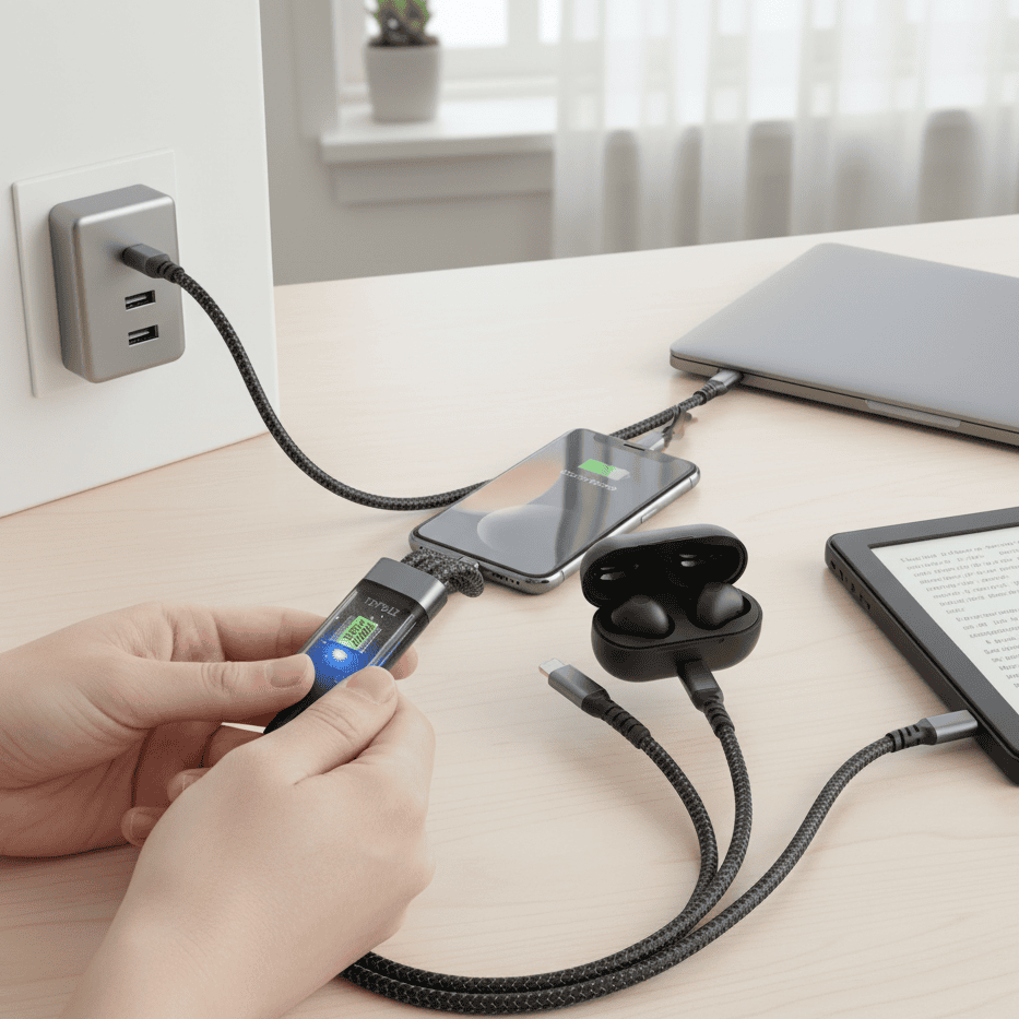 Avtoit | 3-in-1 Super-Fast Charging Cable with Luminous Design