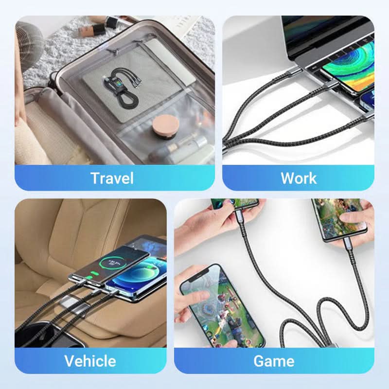 Avtoit | 3-in-1 Super-Fast Charging Cable with Luminous Design