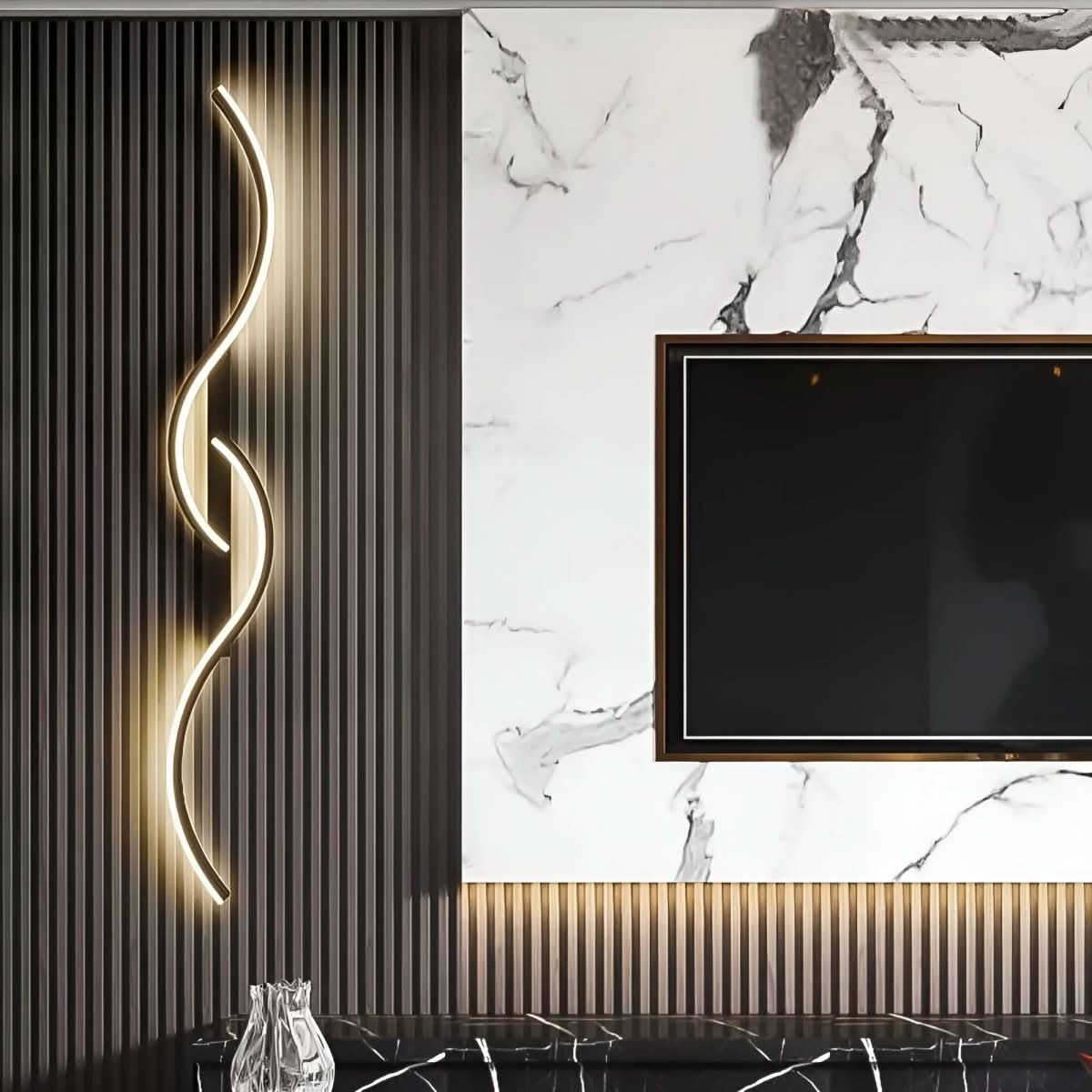 Avtoit | Modern curved LED wall lamp for atmospheric lighting