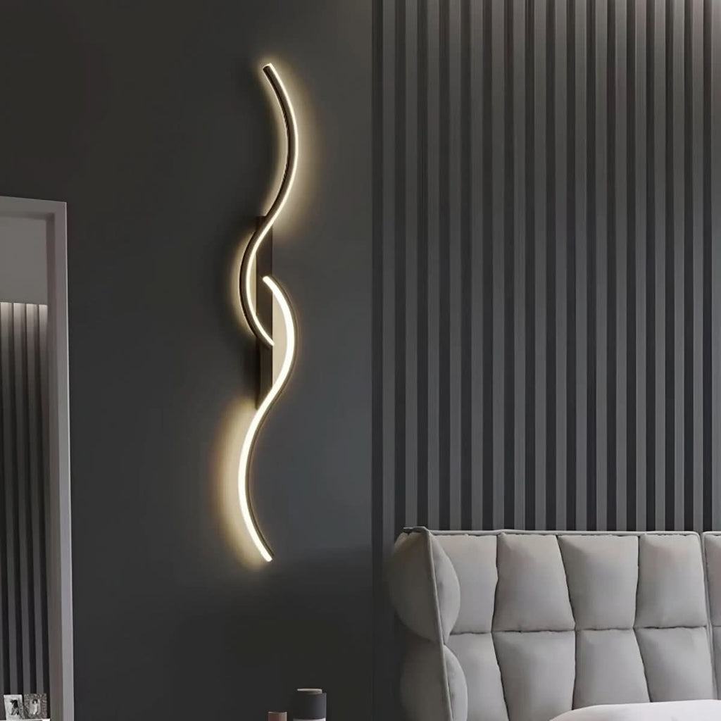 Avtoit | Modern curved LED wall lamp for atmospheric lighting
