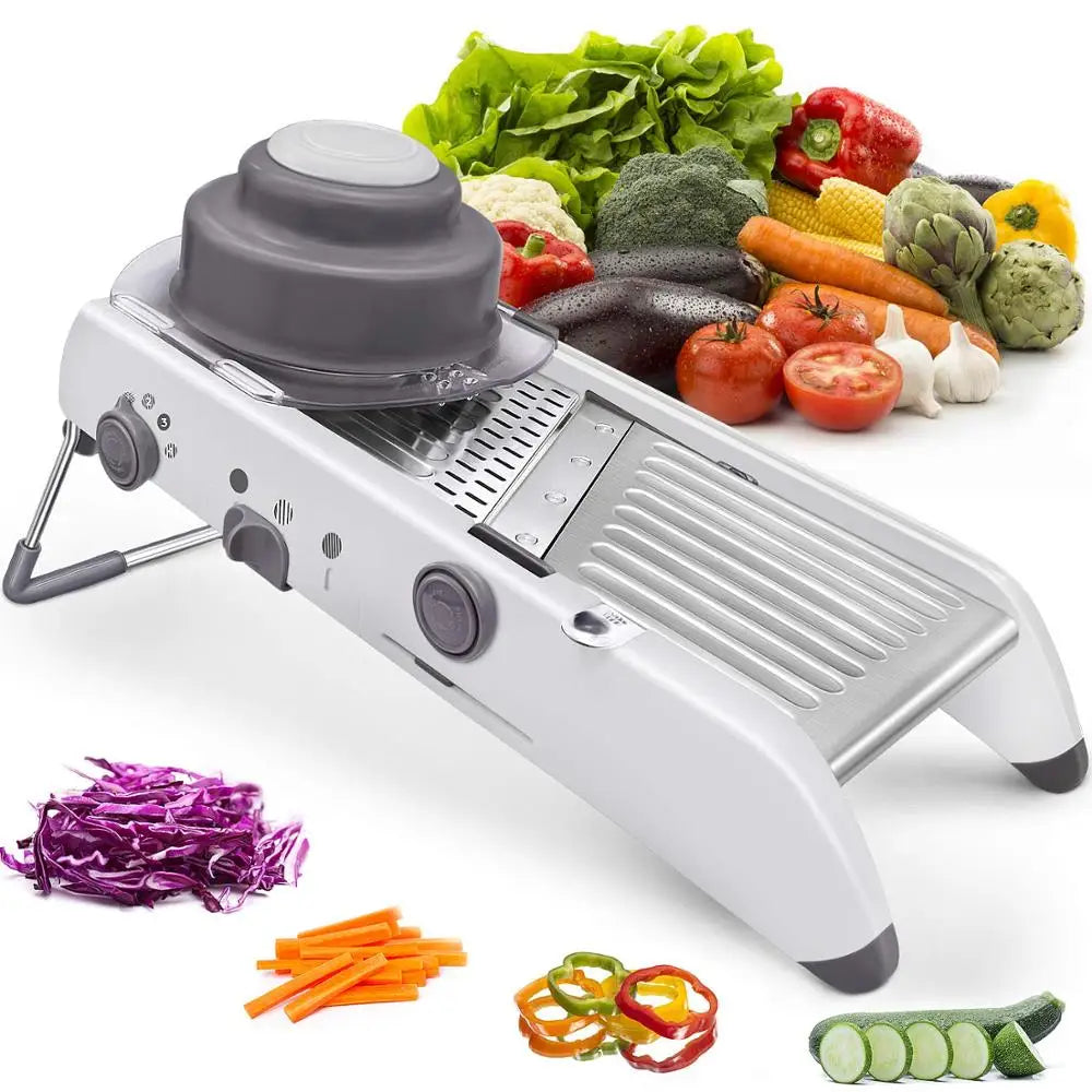 Avtoit | Professional Mandoline Vegetable Slicer – Adjustable 304 Stainless Steel Blades for Precision Cutting