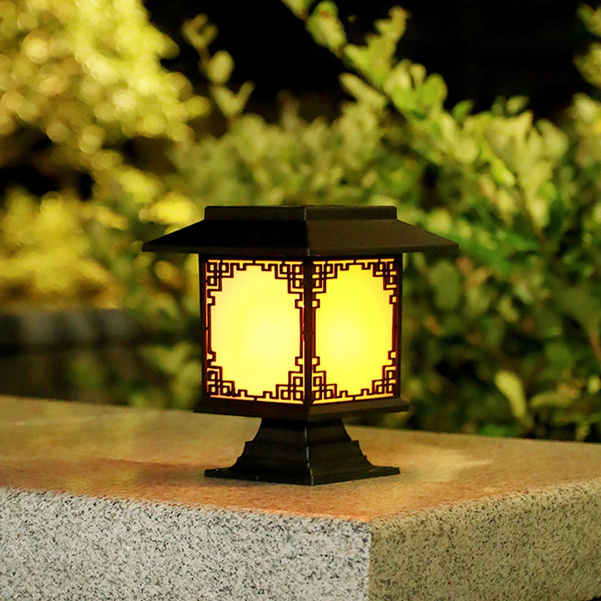 Avtoit | Solar LED Garden Lamp – Large Square Lamp with Warm Light and Dual Use