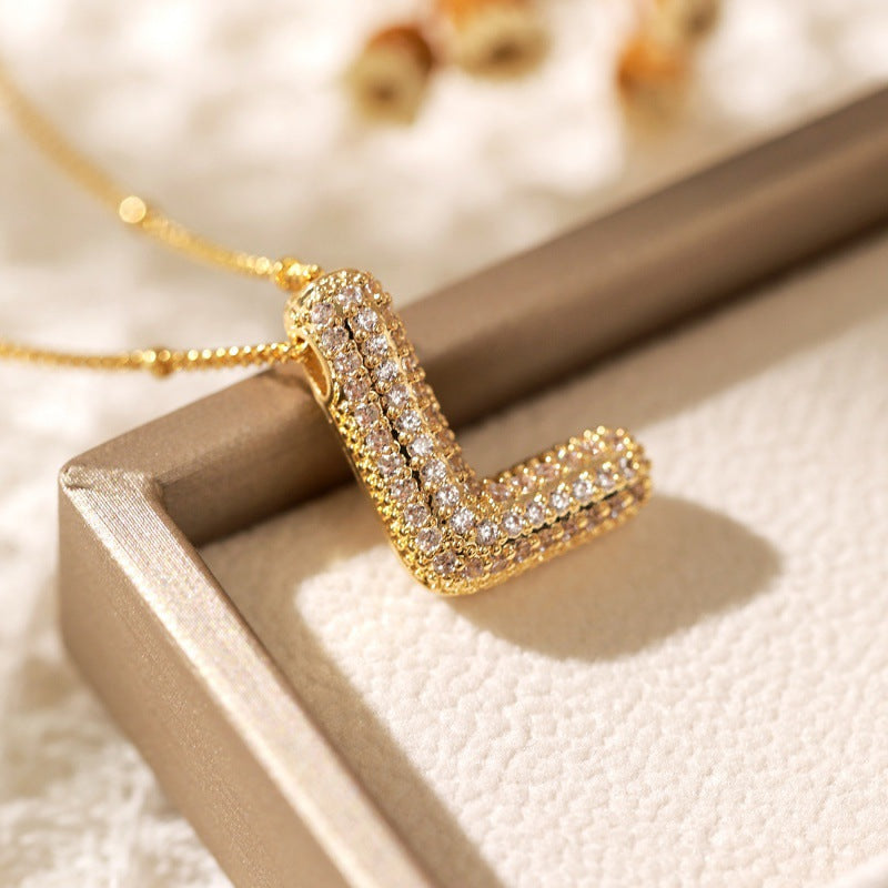 Avtoit | Alphabet-Diamond-Pendant-Necklace