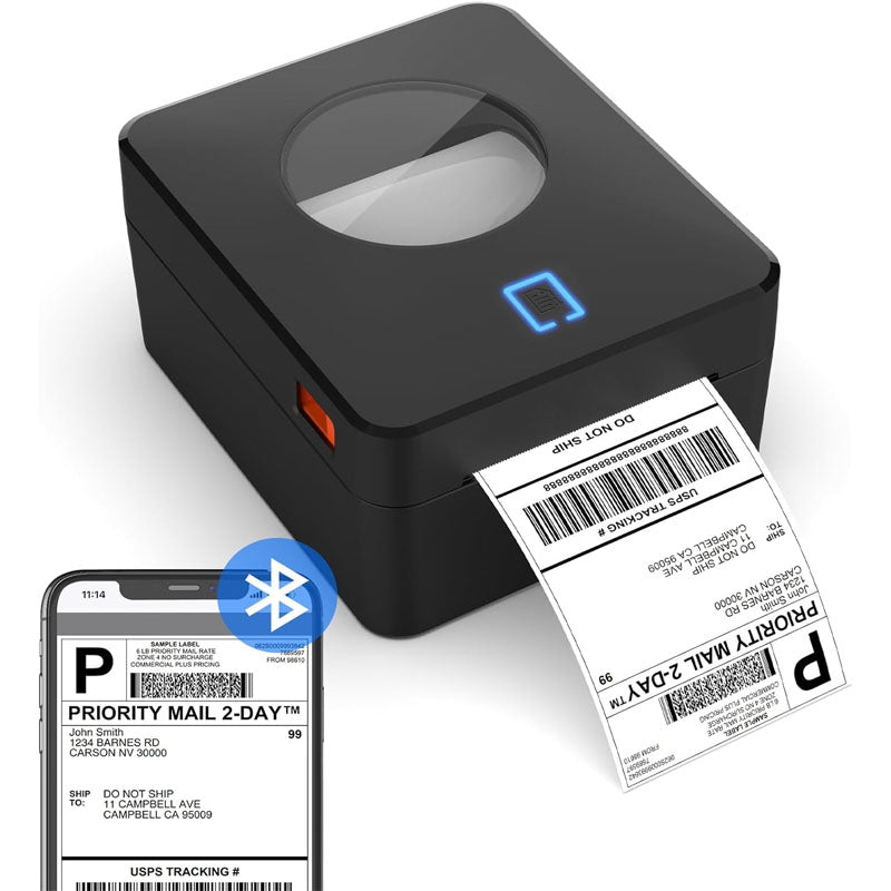 Avtoit | Label Printer  4x6 Bluetooth Thermal Label Printer with Automatic Label Recognition for Shipping Packages