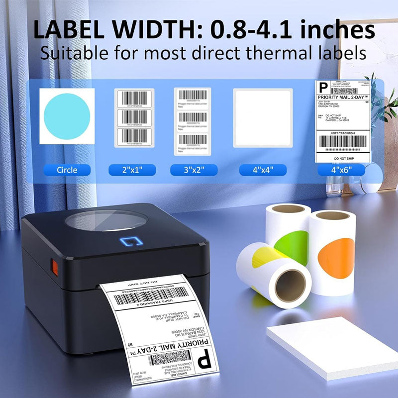 Avtoit | Label Printer  4x6 Bluetooth Thermal Label Printer with Automatic Label Recognition for Shipping Packages