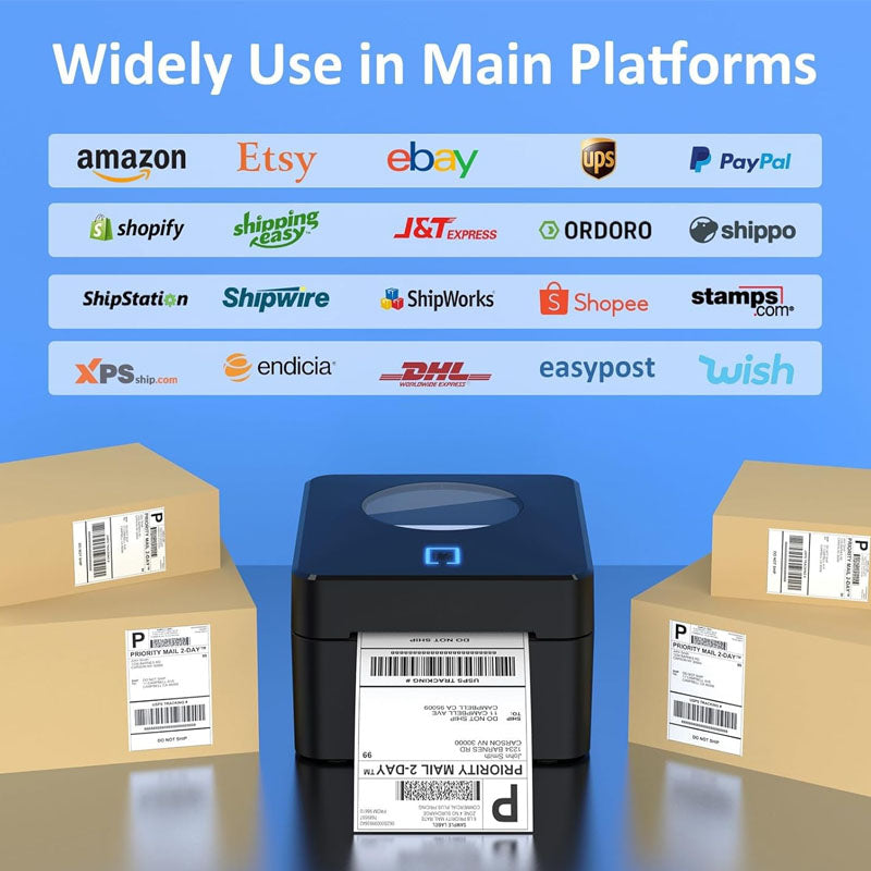 Avtoit | Label Printer  4x6 Bluetooth Thermal Label Printer with Automatic Label Recognition for Shipping Packages