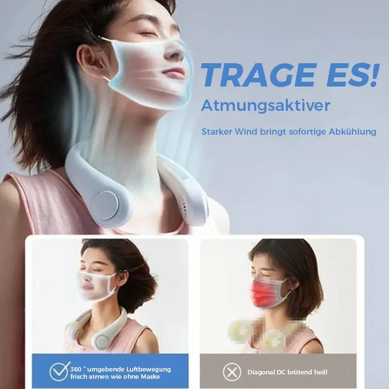 Avtoit | Silent Neck Fan – Hands-free, safe & ideal for summer activities