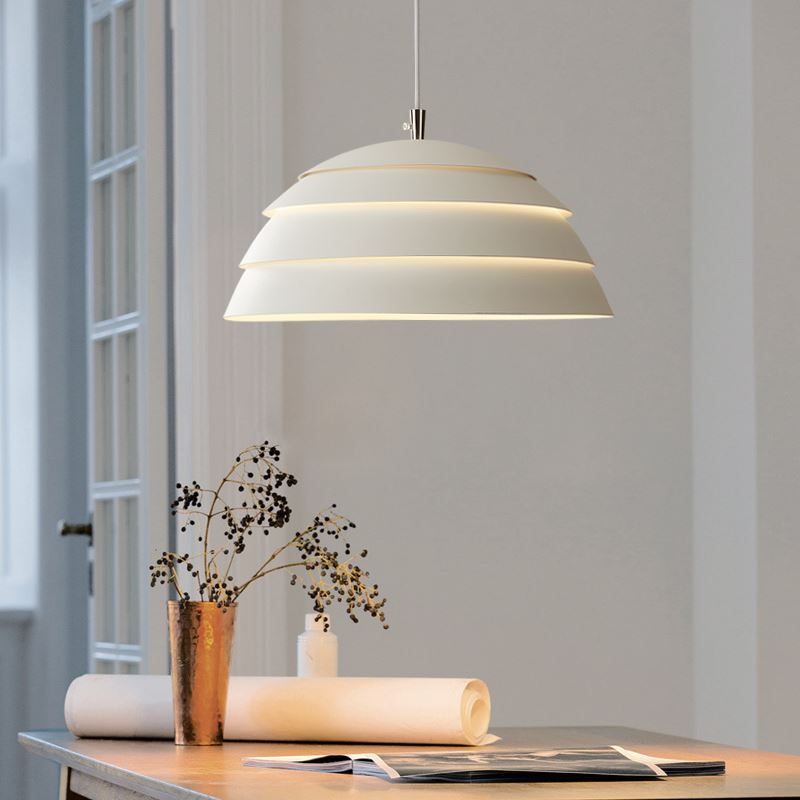 Avtoit | Dome Pot | Pendant Light Gray 39 cm Iron/Aluminum