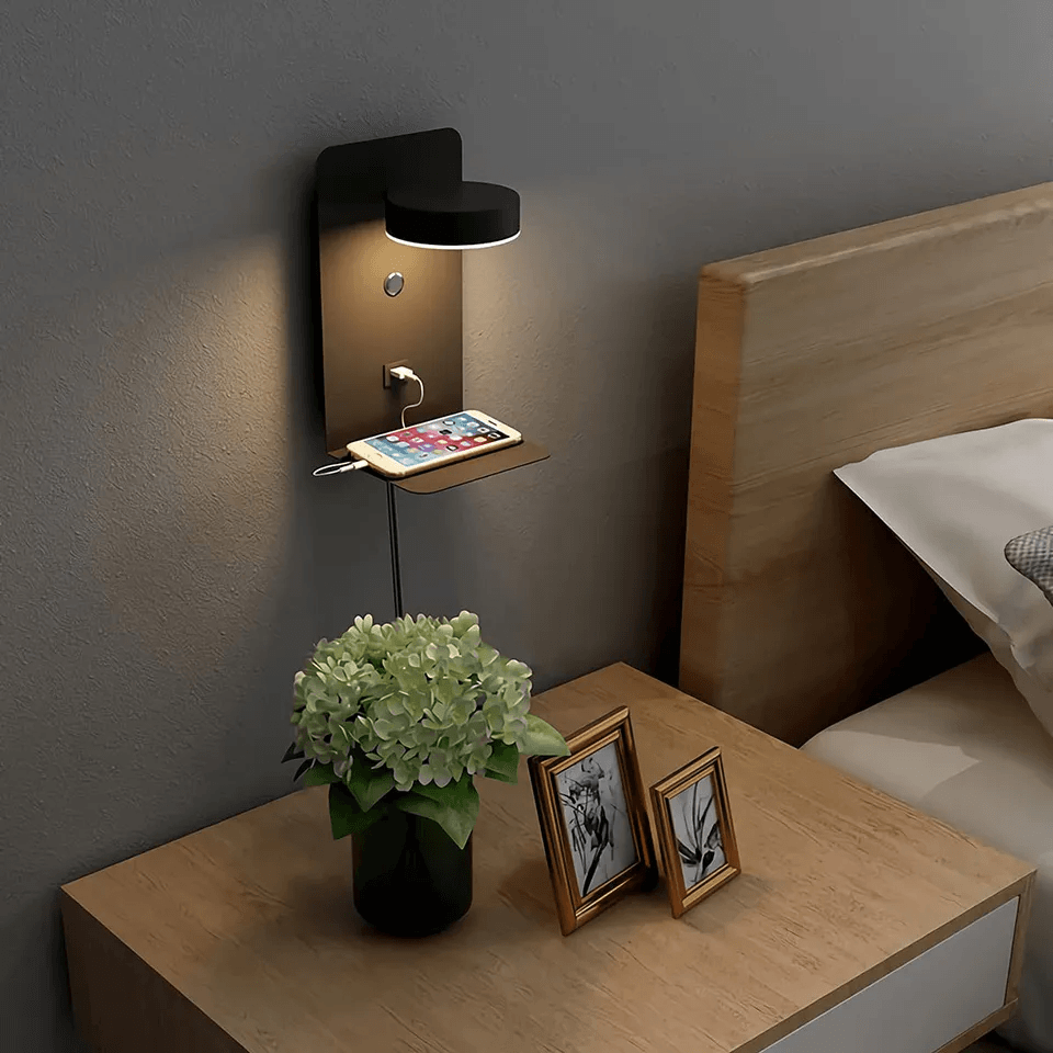 Avtoit | Night lamp with charger - BrightHub - 330° Rotatable - Charging station